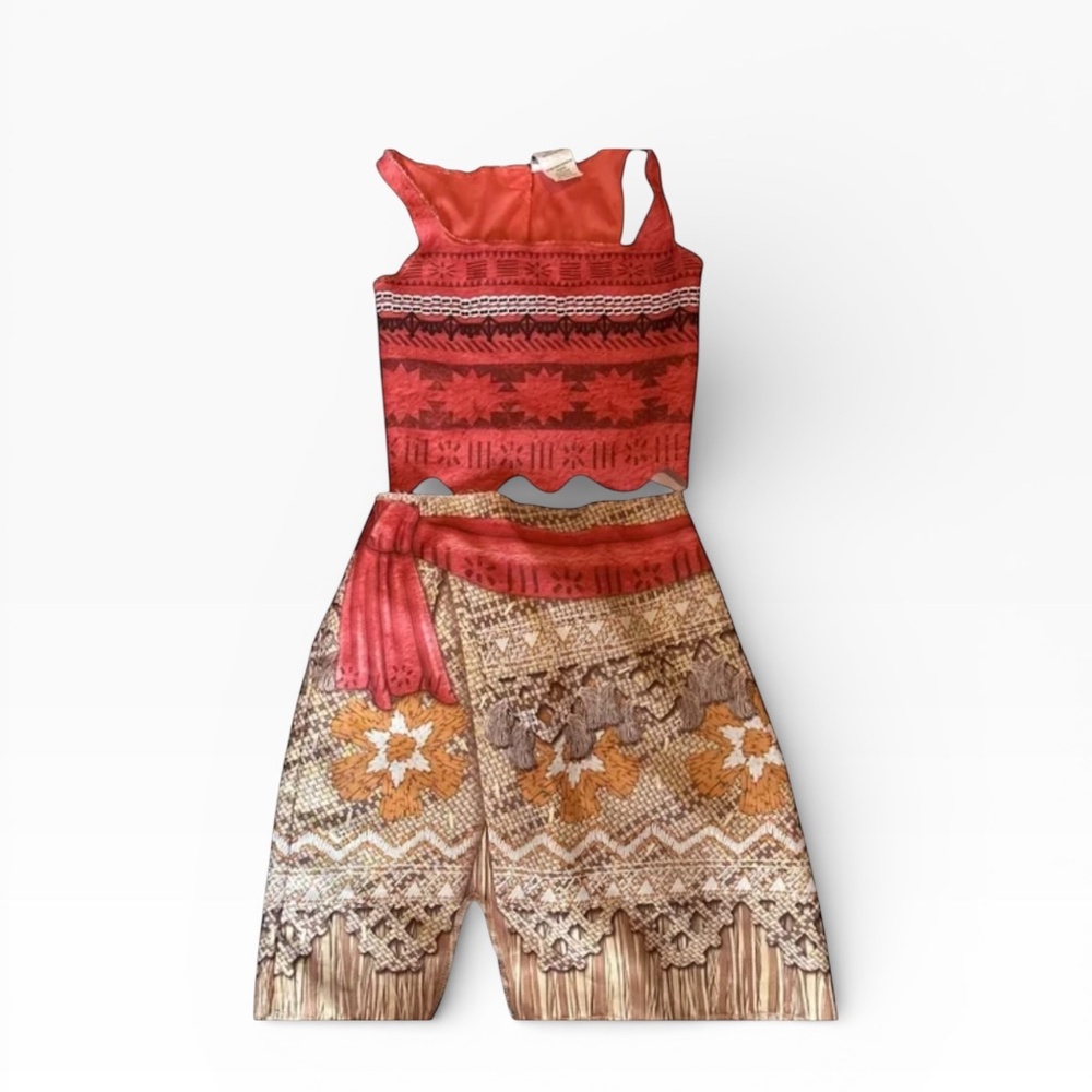 Disney Moana Costume Girls Size 4-6X JAKKS Pacific 2-Piece Fantasy Play Outfit